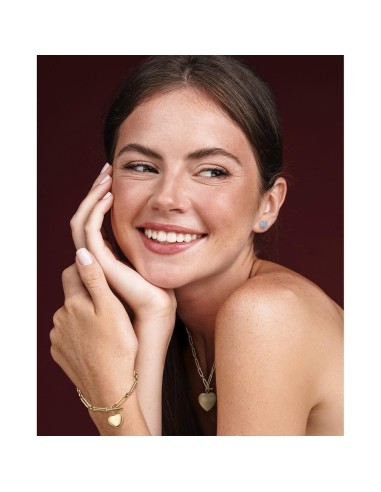 COLLAR ACERO IP DORADO CORAZON SRA FASHION