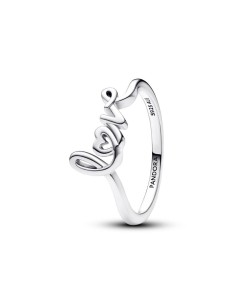 Anillo en plata de ley Love Escrito a Mano