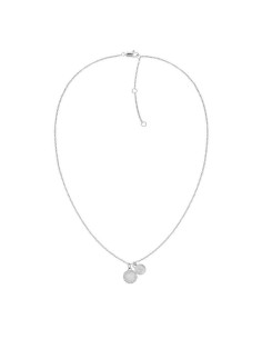 Gargantilla Tommy Hilfiger Acero Inoxidable con Chapas Circulares y Cristales Brillantes para Mujer