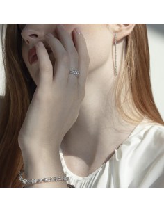 Pendientes Viceroy Jewels 2316E000-30 de Plata con Circonitas y Colgante Largo 2