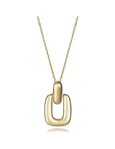Collar Viceroy Jewels 2317C100-00 de Plata con Baño de Oro y Colgante Rectangular
