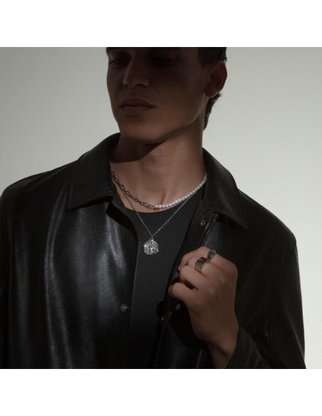 Collar Viceroy Fashion 14214C01000 de Acero con Colgante Redondo