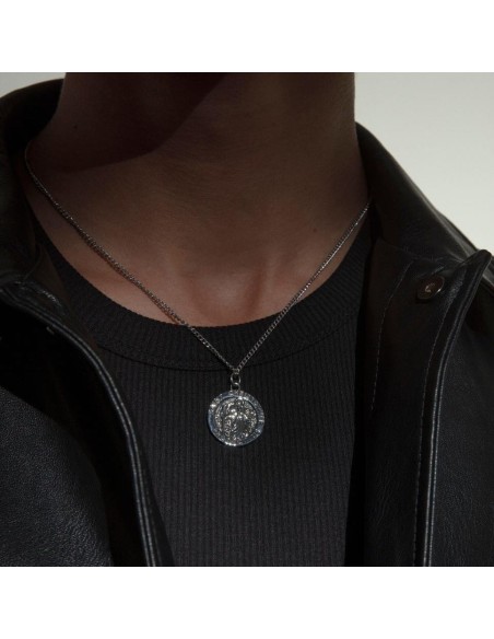 Collar Viceroy Fashion 14214C01000 de Acero con Colgante Redondo