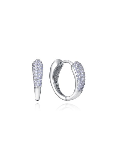 Pendientes Viceroy Jewels de plat ade ley con baño de rodio y circonitas para mujer