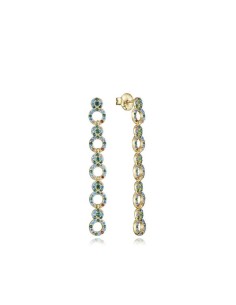 Pendientes Viceroy Jewels de plata de ley con baño de oro y circonitas para mujer