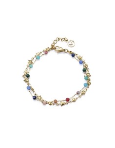 Pulsera Viceroy Fashion de acero e ip dorado con piedras naturales para mujer