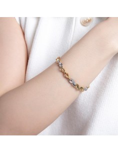 Pulsera Viceroy Fashion 14176P01012 de Eslabones en Acero y Dorado para Mujer