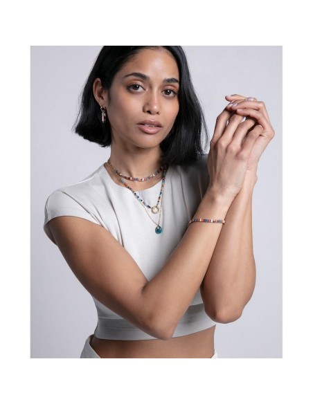 Collar Viceroy Fashion de acero e ip dorado con piedras naturales para mujer