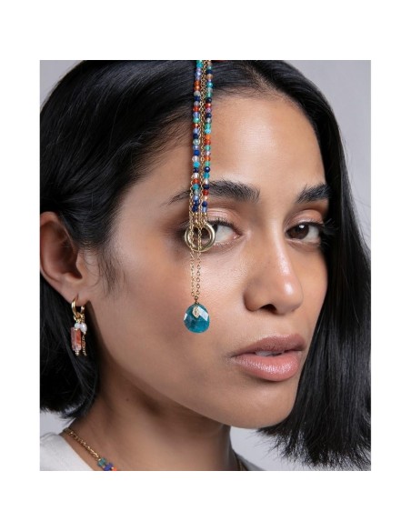 Collar Viceroy Fashion de acero e ip dorado con piedras naturales para mujer