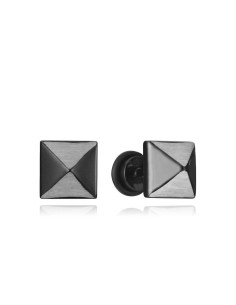 Pendientes Viceroy Fashion de acero en forma de pirámide con cierre de presion para mujer