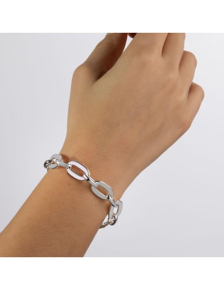 Pulsera acabada en Plata Aros
