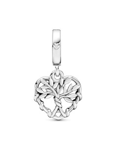 Colgante de plata de ley Árbol familiar 2