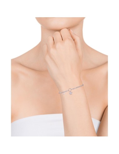 Pulsera Viceroy Jewels de palta de ley con baño de rodio y circonitas para mujer