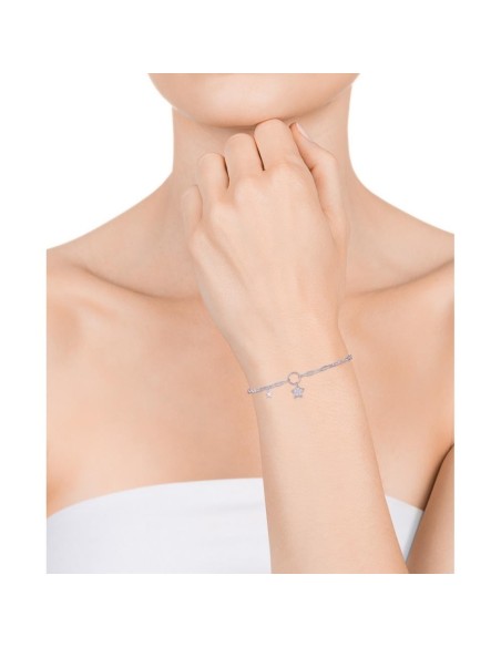 Pulsera Viceroy Jewels de palta de ley con baño de rodio y circonitas para mujer