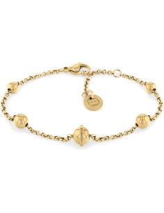 Pulsera Tommy Hilfiger de acero e ip dorado con bolitas