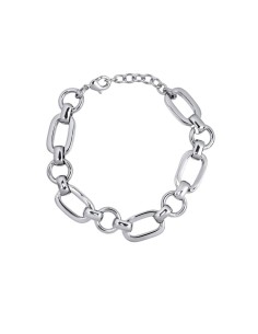 Pulsera Vidal&Vidal plateada con eslabones de 17+3 cm