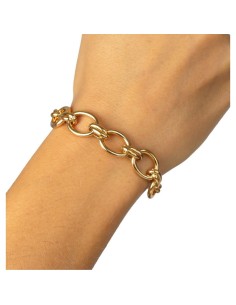 Pulsera de metal Acabada en Oro 18Kt Eslabones 2