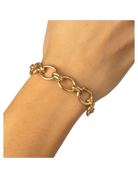 Pulsera de metal Acabada en Oro 18Kt Eslabones