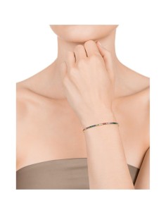 Pulsera Viceroy Fashion de acero dorado con circonitas de color para mujer 2