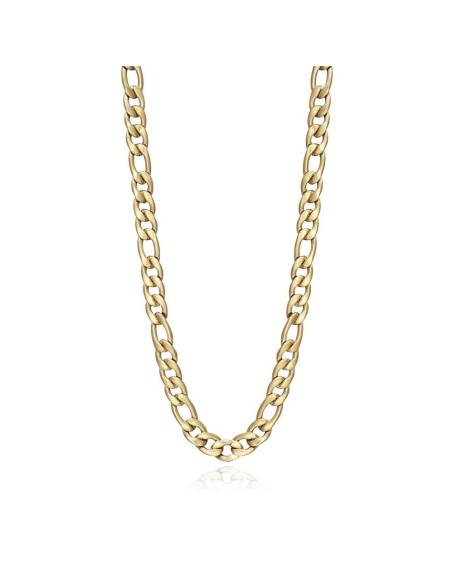Collar Viceory Fashion dorado tipo Figaro grande para mujer