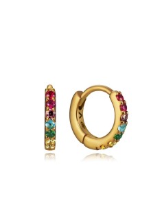 Pendientes Viceroy Jewels de plata de ley chapado oro con circonitas de color