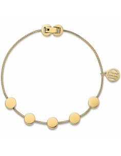 Pulsera de acero e ip amarillo con 5 monedas Ref 2700980