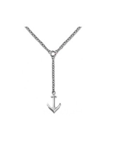 Collar de acero de ancla con el icono de la marca