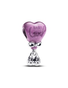 Charm en plata de ley Gender Reveal Niña que Cambia de Color 