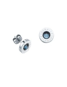 Pendientes Tommy Hilfiger de acero. Botón con logotipo 2