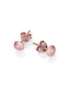 Pendientes Viceroy Jewels en plata de ley chapado rose y circonita. Diámetro 5,2