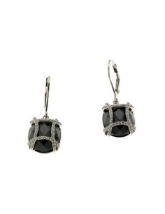 Pendientes de plata de ley de Viceroy Jewl con cristal de swarovski