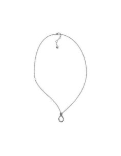 Collar Tommy Hilfiger colección Chain Link de acero con colgante eslabón