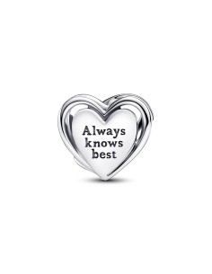Charm en plata de ley Corazón Filigrana y Madre 2