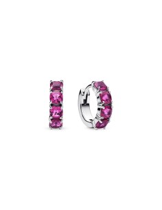 Pendientes de Aro Rosa con Cristales Sintéticos – Pandora Timeless