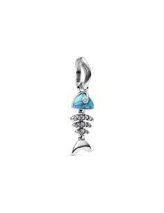 Charm Colgante Espina de Pescado en Plata de Ley y Turquesa – Pandora Moments