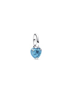 Mini Charm Colgante Corazón Turquesa en Plata de Ley – Pandora ME