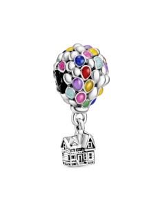 Charm Pandora Disney globo esmalte azul, verde, naranja, rosado y azul claro