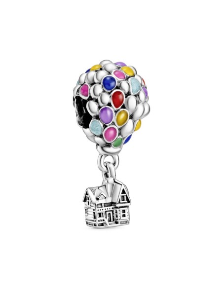 Charm Pandora Disney globo esmalte azul, verde, naranja, rosado y azul claro