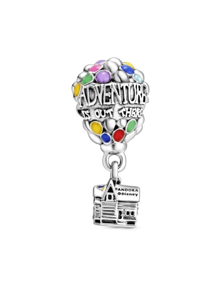 Charm Pandora Disney globo esmalte azul, verde, naranja, rosado y azul claro