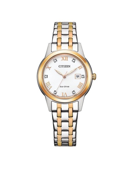 Reloj Citizen FE1246-85A para Mujer - Diseño Bicolor y Energía Solar Eco-Drive | 