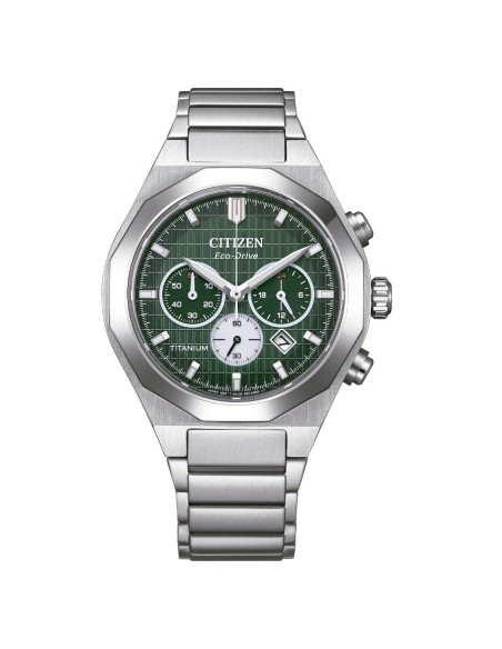 Reloj Citizen CA4691-59X Zenshin Senkei - Cronógrafo Eco-Drive en Super Titanium™ Verde | SM Joyeros