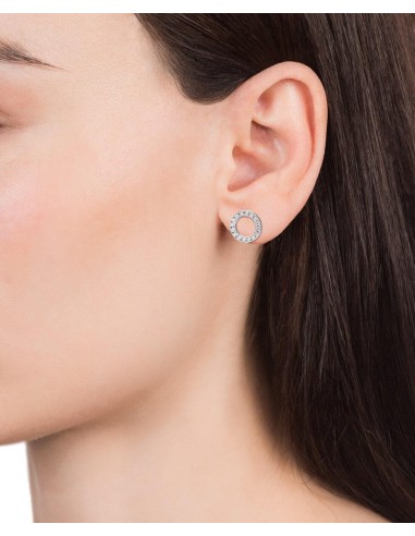 Pendientes Viceroy Jewels de plata de ley circulo con circonitas para mujer