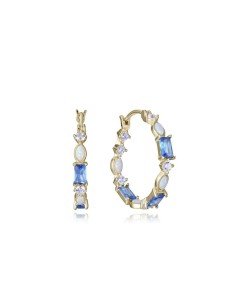 Pendientes Viceroy Jewels de plata de ley con baño de oro y circonitas para mujer