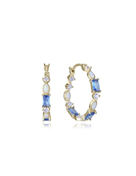 Pendientes Viceroy Jewels de plata de ley con baño de oro y circonitas para mujer