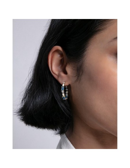 Pendientes Viceroy Jewels de plata de ley con baño de oro y circonitas para mujer