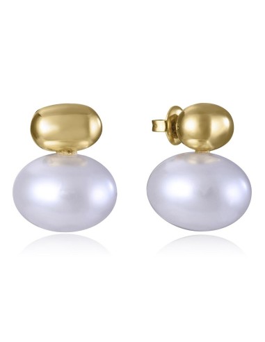 Pendientes Viceroy Fashion 14203E01012 de Acero IP Dorado con Perla Sintética