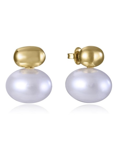 Pendientes Viceroy Fashion 14203E01012 de Acero IP Dorado con Perla Sintética