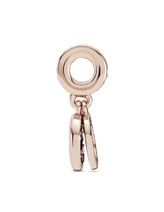 Círculo y disco Pandora Rose colgante con Zirconia cúbica  2