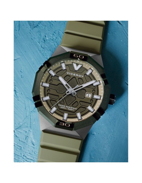 Reloj Viceroy Neo Hombre 45015-65 – Acero y Silicona Verde