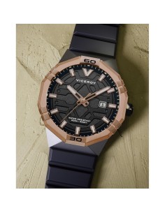 Viceroy Neo 45015‑55 hombre: reloj deportivo acero IP negro/rosa silicona 2